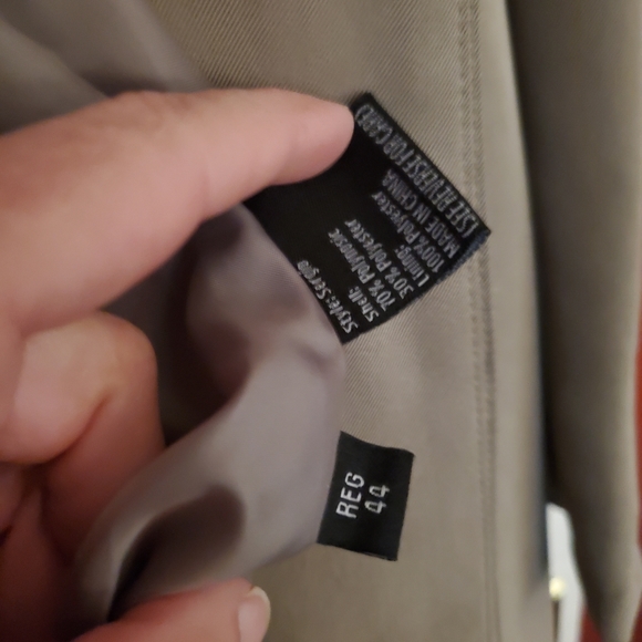 Mens Full Length Overcoat with Liner Pronto Uomo 44r - Picture 5 of 6